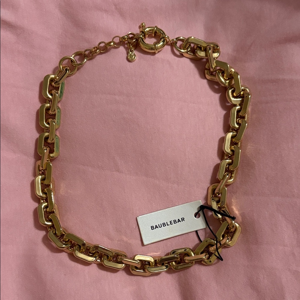 BaubleBar Chunky Gold Necklace